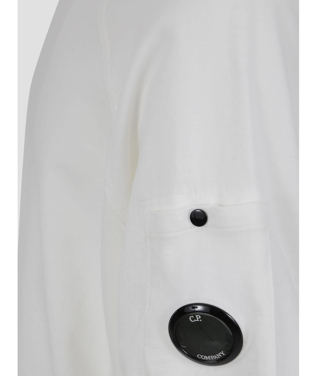 CP COMPANY Белая хлопковая футболка, фото 3