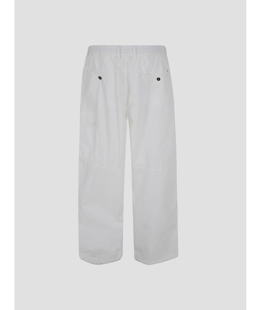 CP COMPANY Белые хлопковые повседневные брюки, фото 2