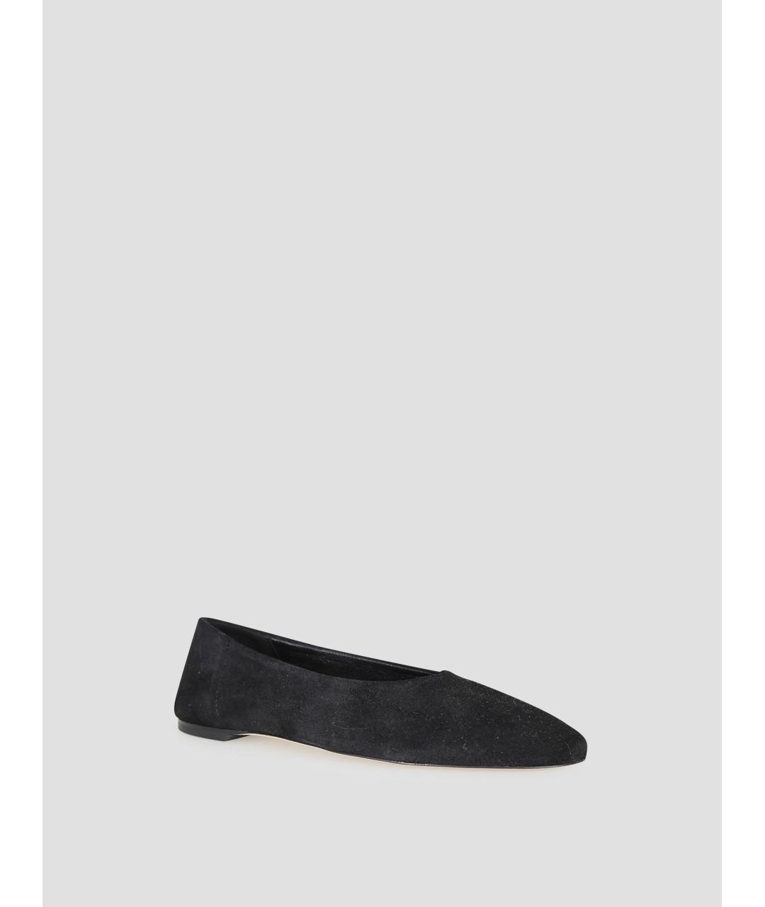 TOTEME Черные кожаные балетки, фото 2