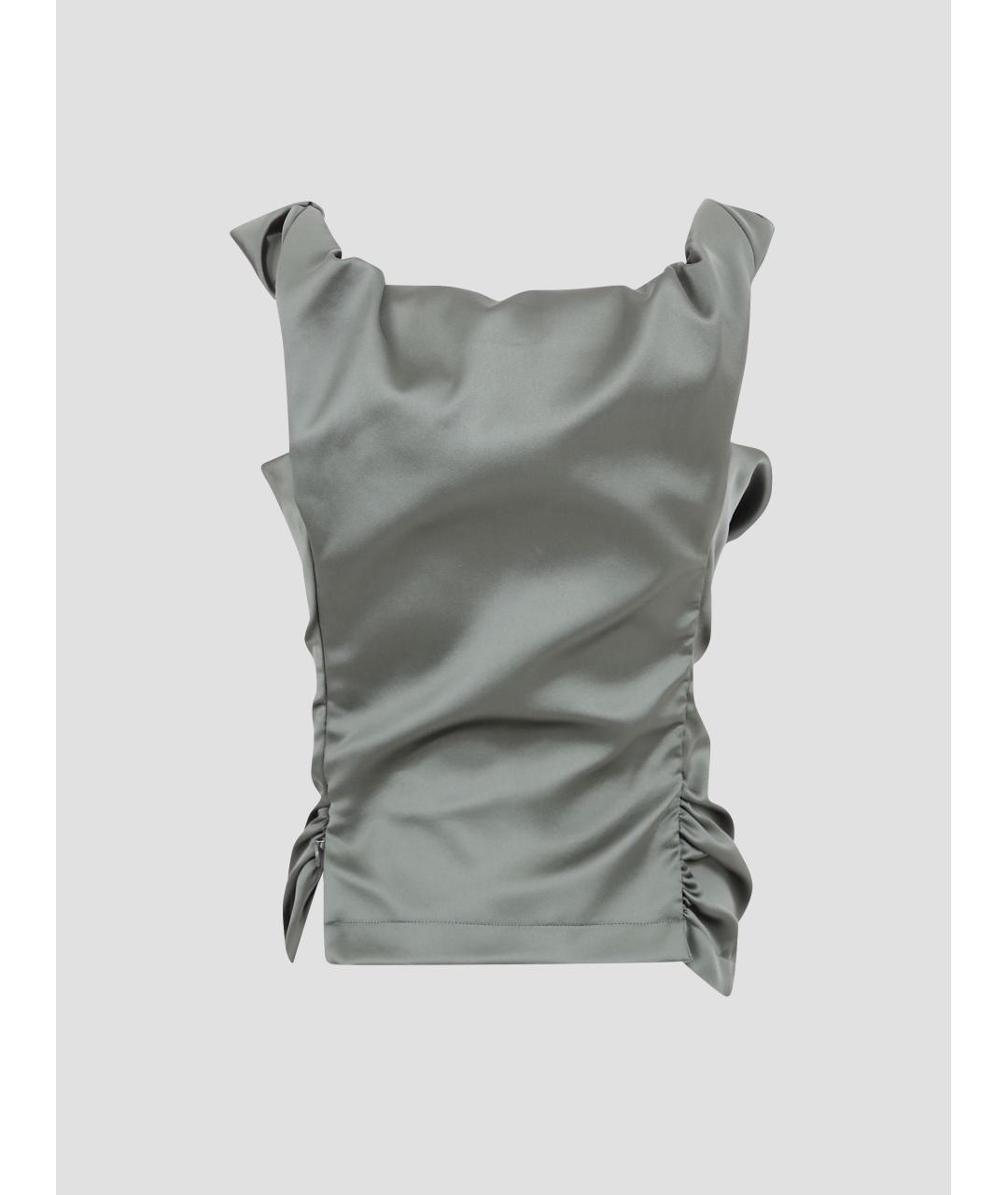 VIVIENNE WESTWOOD Зеленая полиэстеровая блузы, фото 2