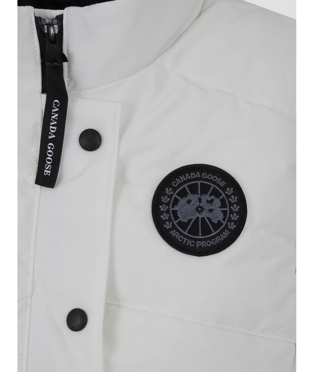 CANADA GOOSE Белый полиэстеровый жилет, фото 3