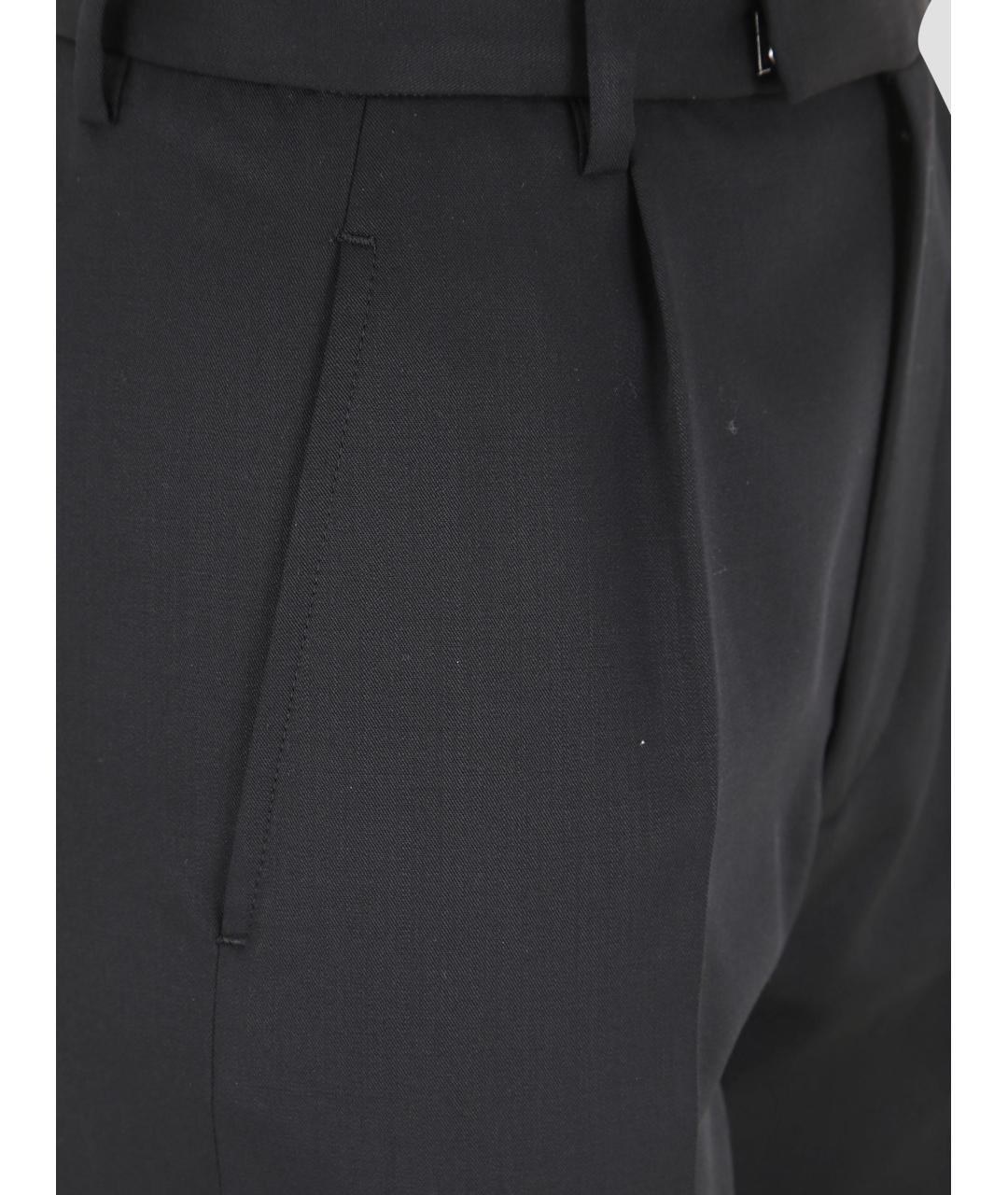 VIVIENNE WESTWOOD Черные шерстяные прямые брюки, фото 3