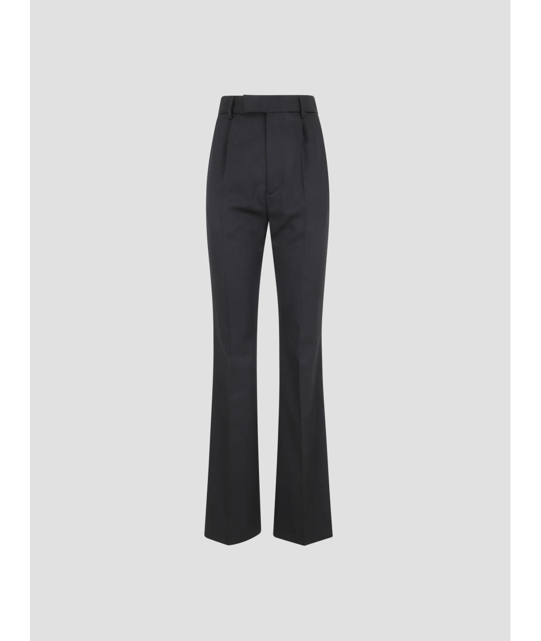 VIVIENNE WESTWOOD Черные шерстяные прямые брюки, фото 1