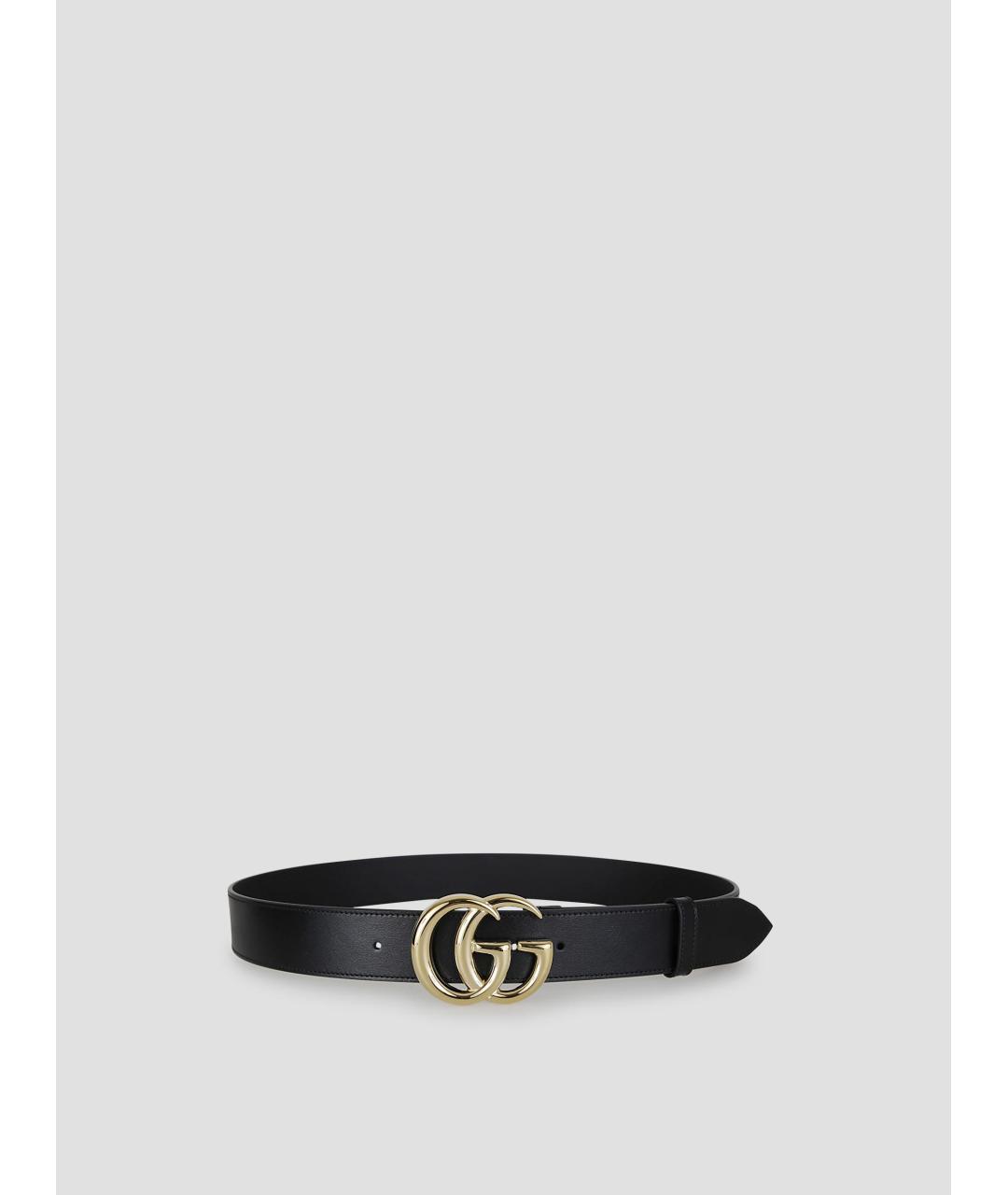 GUCCI Черный кожаный ремень, фото 3