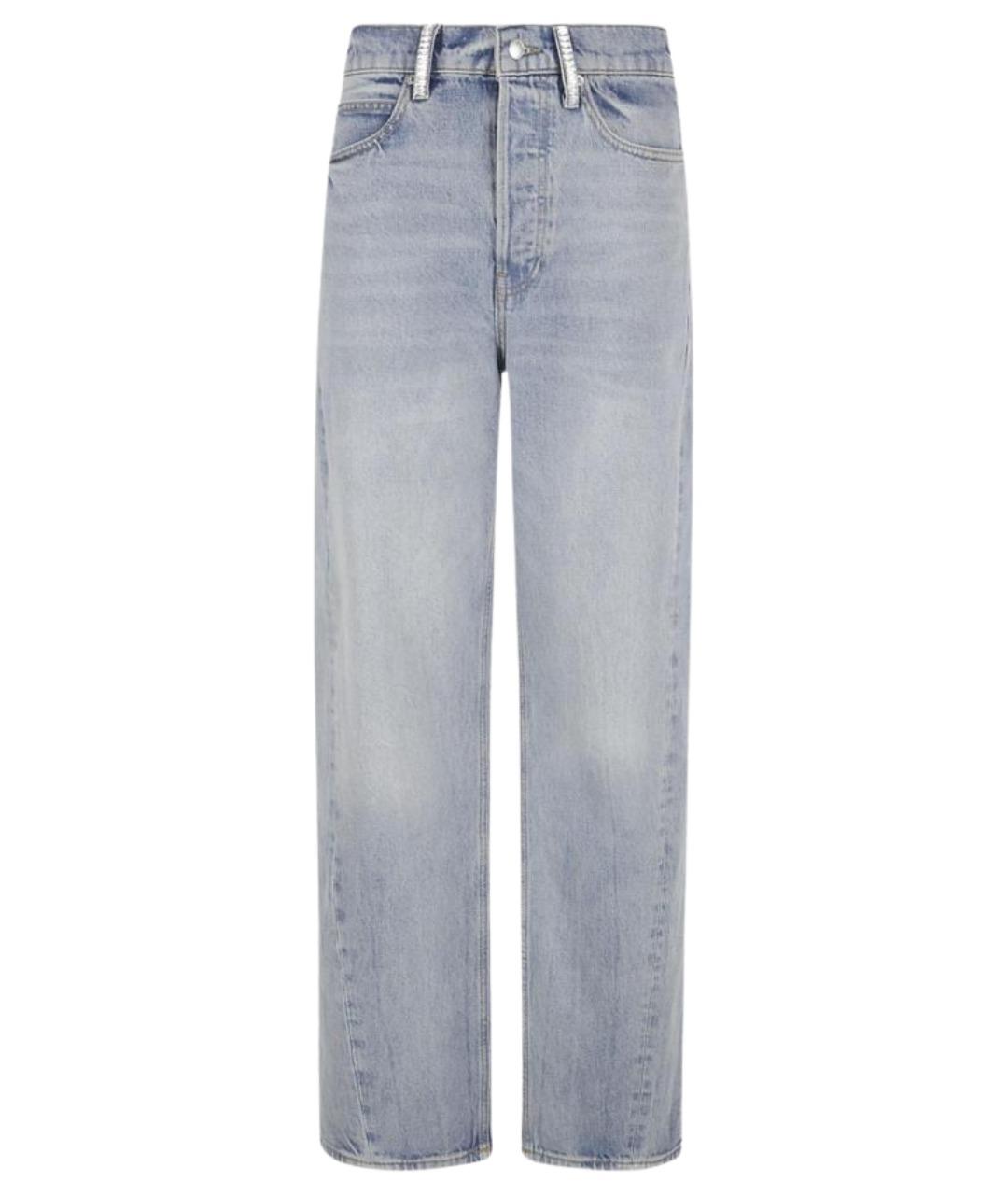 ALEXANDER WANG Голубые хлопковые прямые джинсы, фото 1