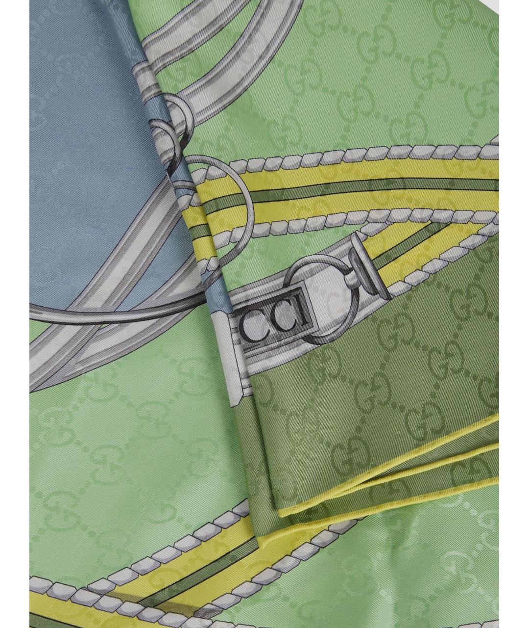 GUCCI Зеленый шарф, фото 2