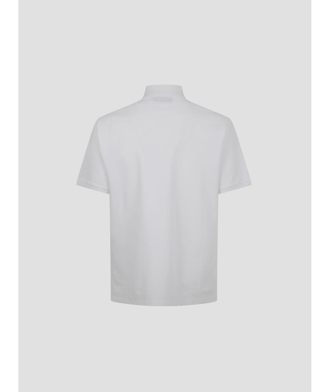 GUCCI Белое хлопковое поло с коротким рукавом, фото 2