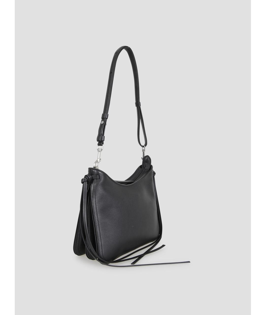 PHOEBE PHILO Черная кожаная сумка через плечо, фото 2