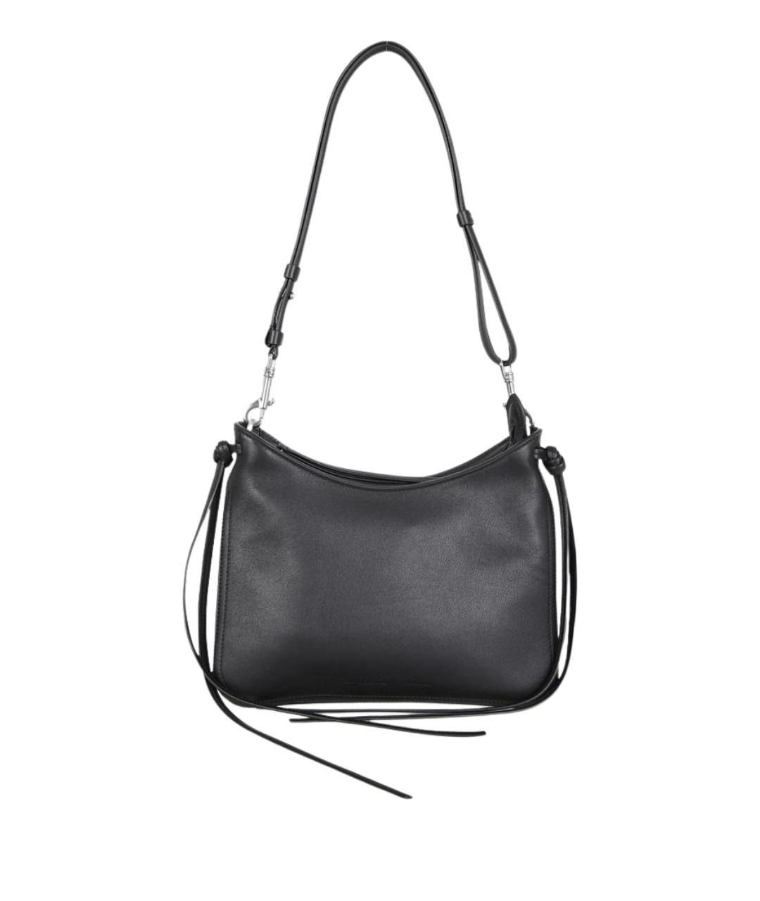 PHOEBE PHILO Черная кожаная сумка через плечо, фото 1