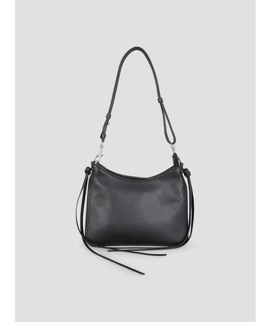 PHOEBE PHILO Черная кожаная сумка через плечо, фото 4