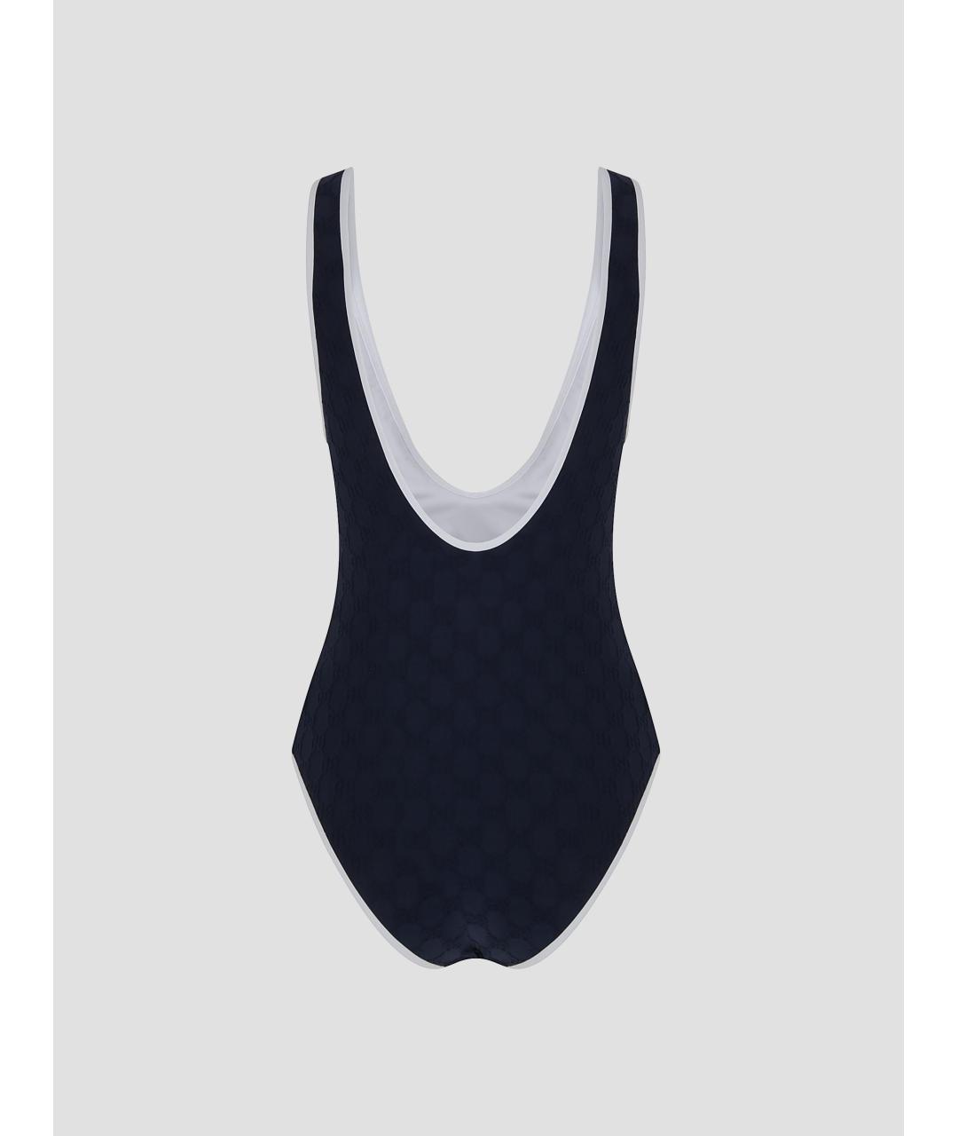 GUCCI Темно-синий полиамидовый купальник, фото 2