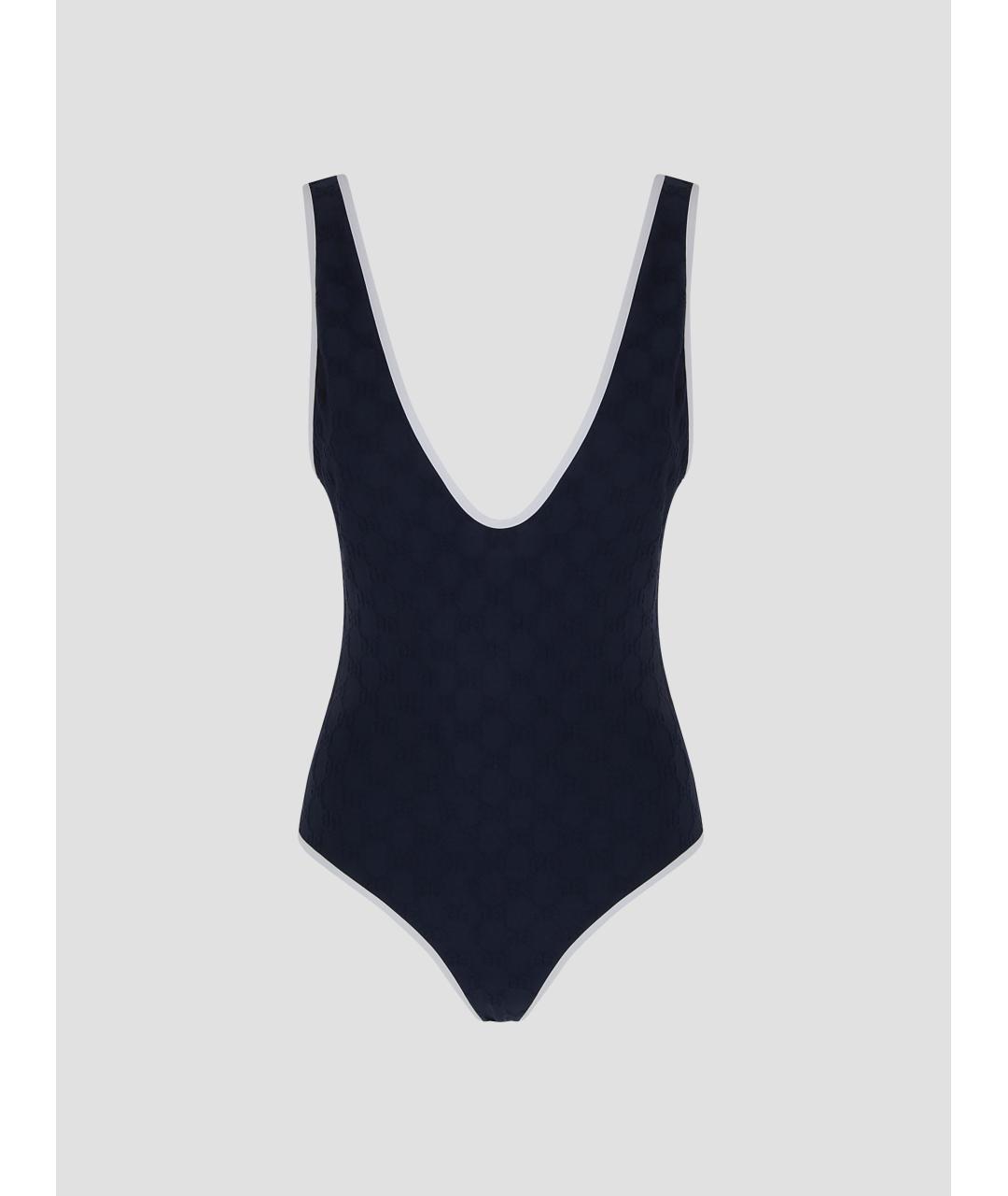 GUCCI Темно-синий полиамидовый купальник, фото 4