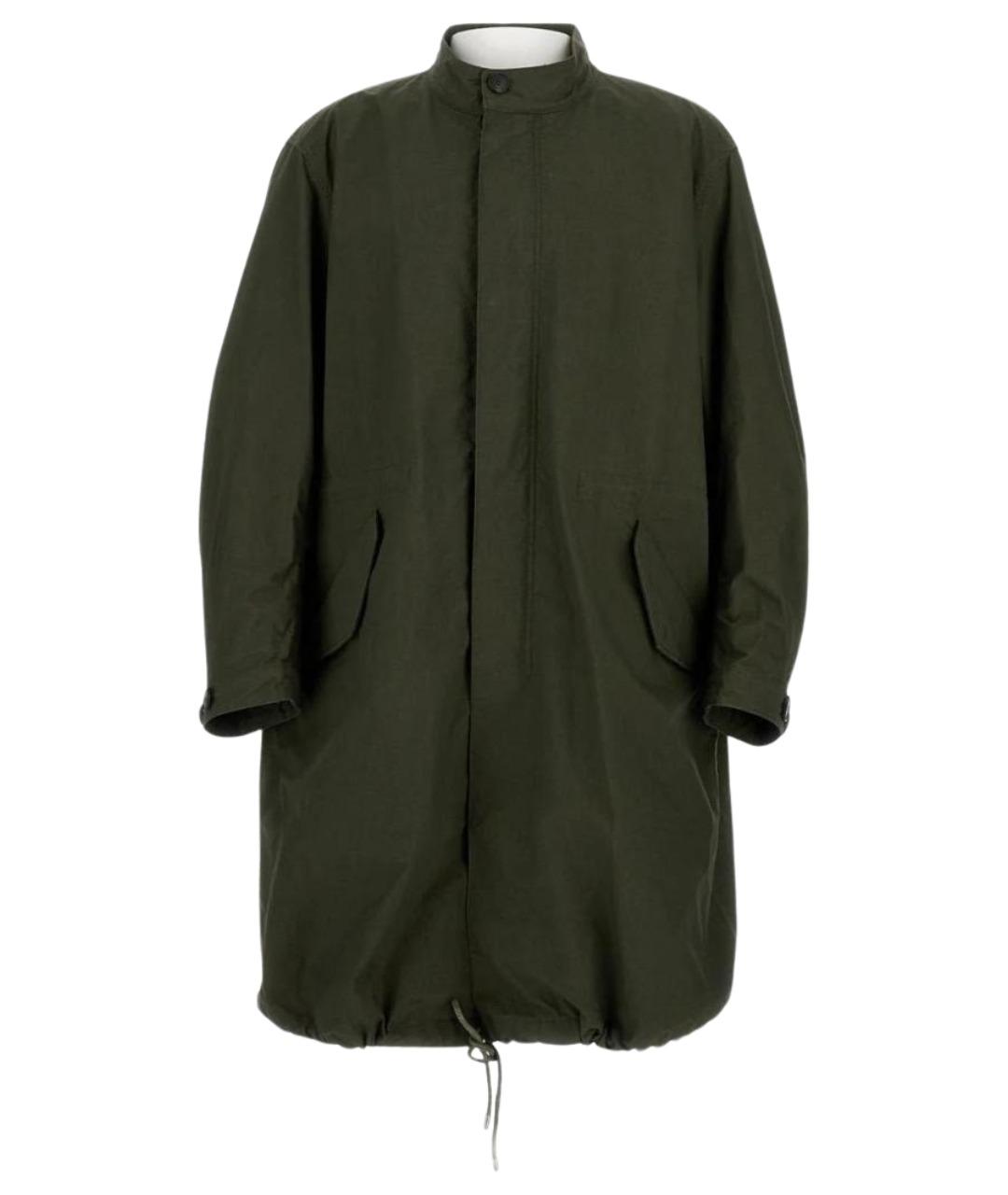 GIVENCHY Хаки хлопко-эластановая парка, фото 1