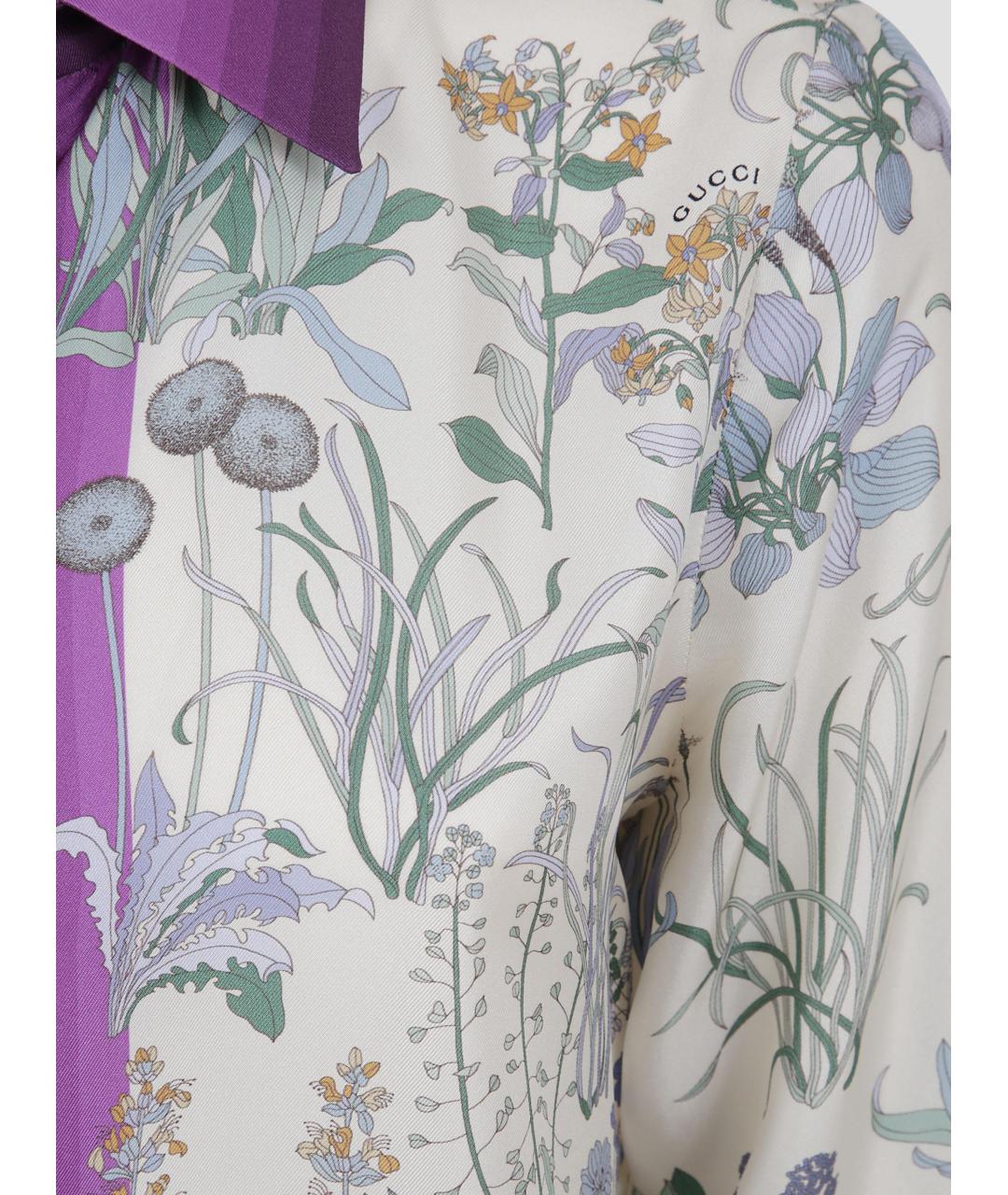 GUCCI Мульти шелковая рубашка, фото 3