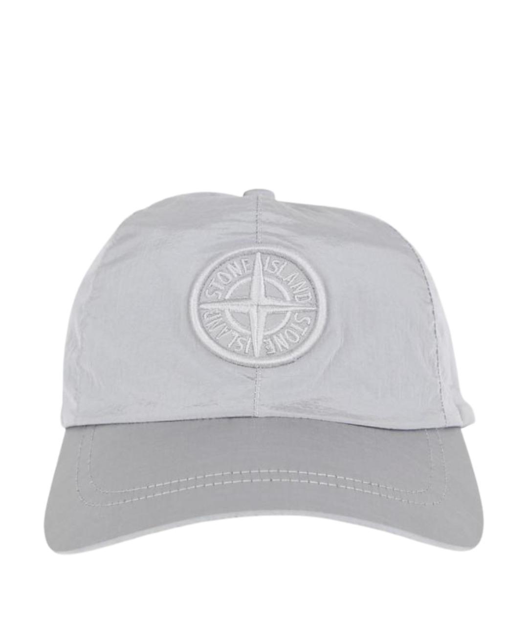 STONE ISLAND Серая синтетическая кепка/бейсболка, фото 1