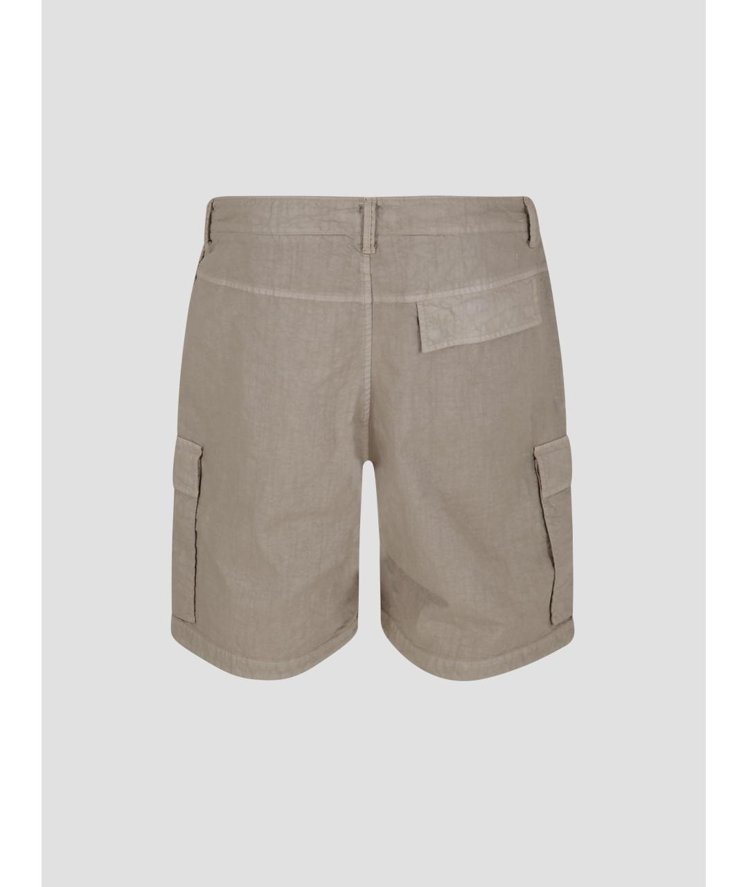 STONE ISLAND Бежевые синтетические шорты, фото 2