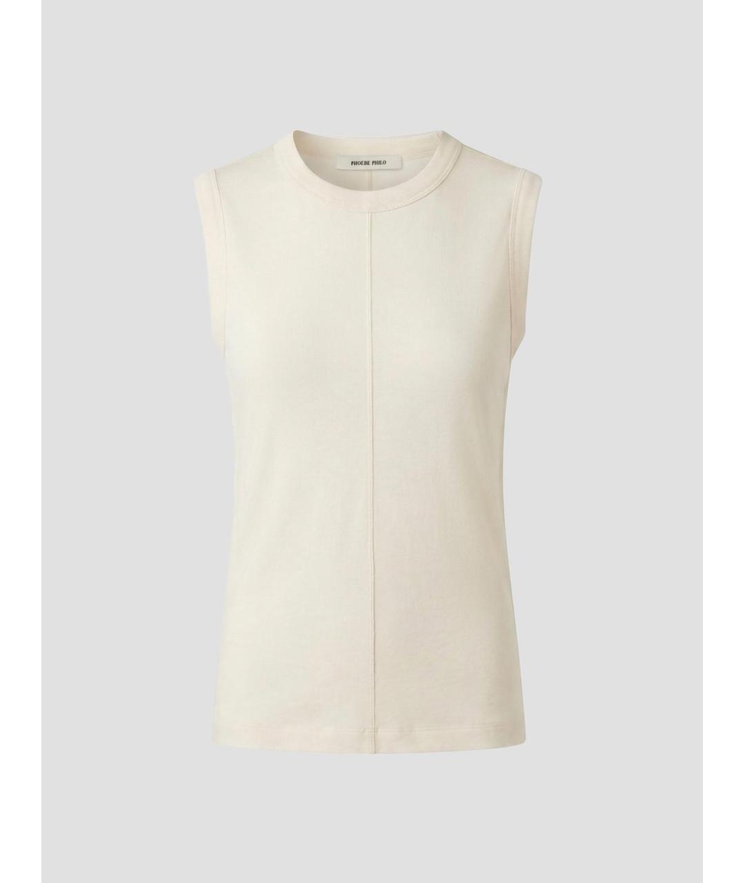 PHOEBE PHILO Бежевая майка, фото 4