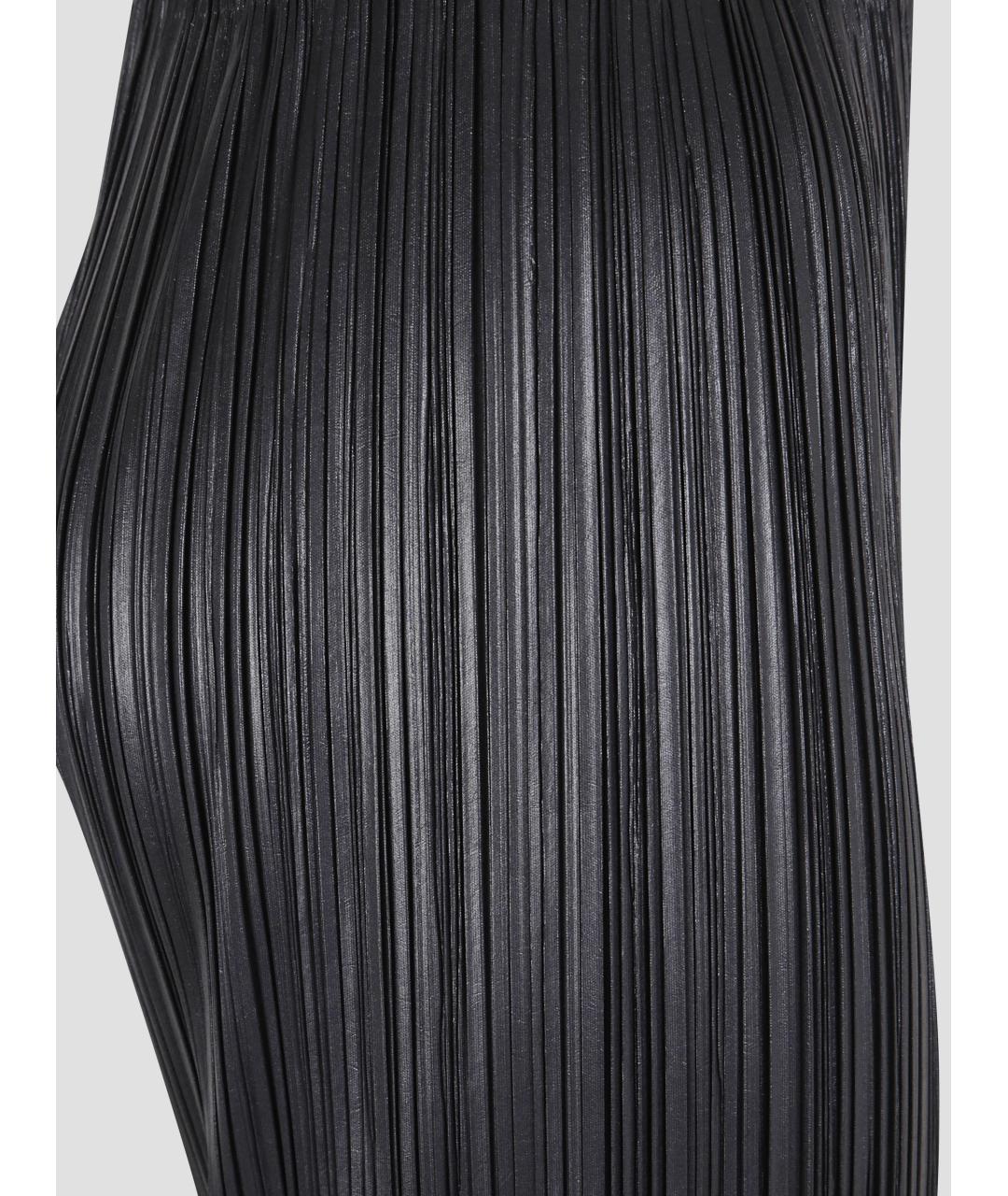 PHOEBE PHILO Черные полиэстеровые прямые брюки, фото 3