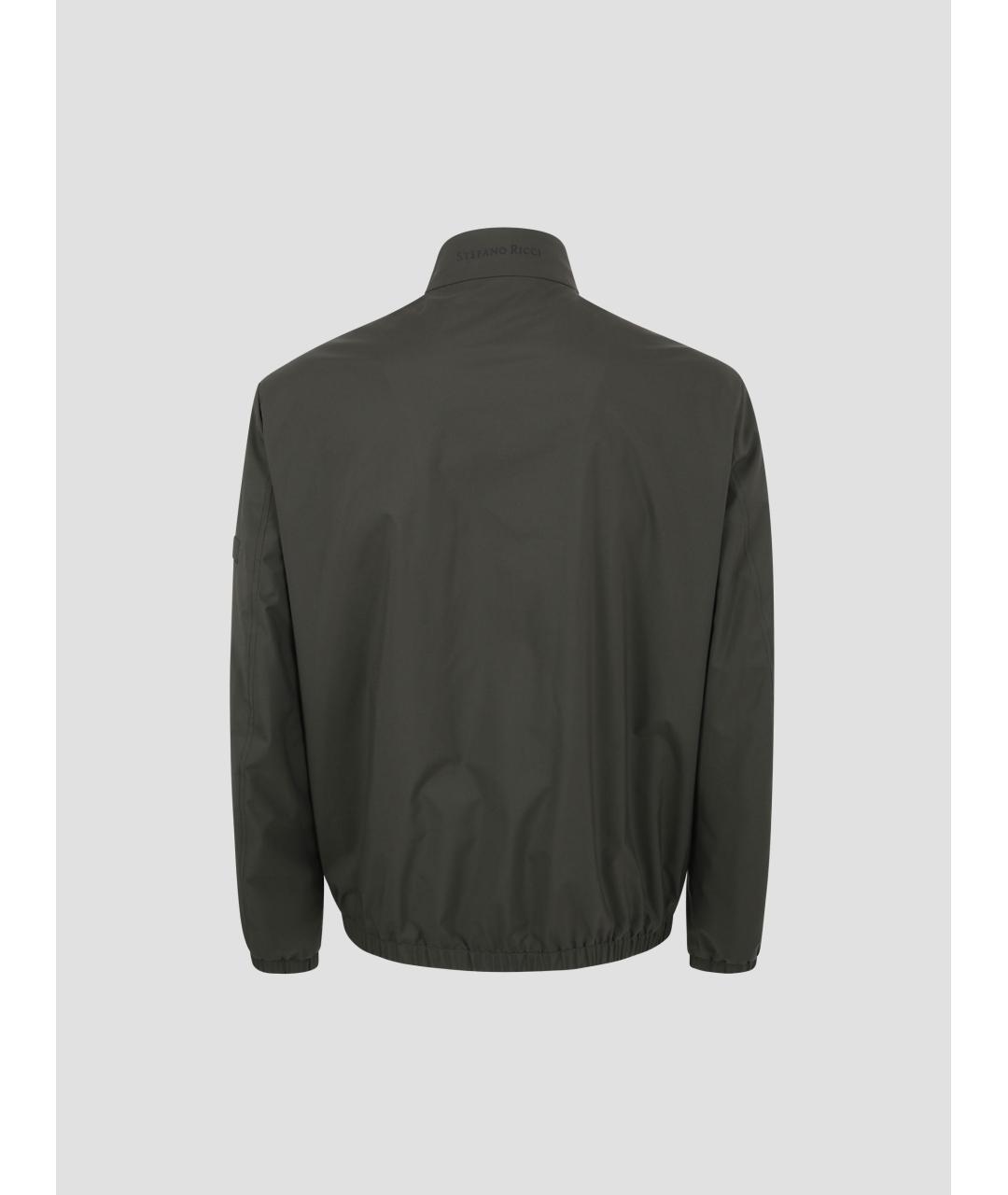 STEFANO RICCI Антрацитовая полиамидовая куртка, фото 2