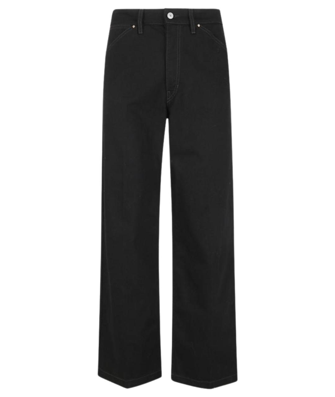 LEMAIRE Черные хлопковые прямые джинсы, фото 1