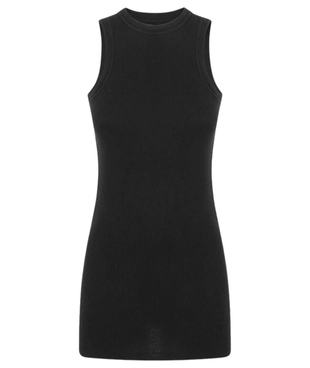 PHOEBE PHILO Черная хлопковая майка, фото 1