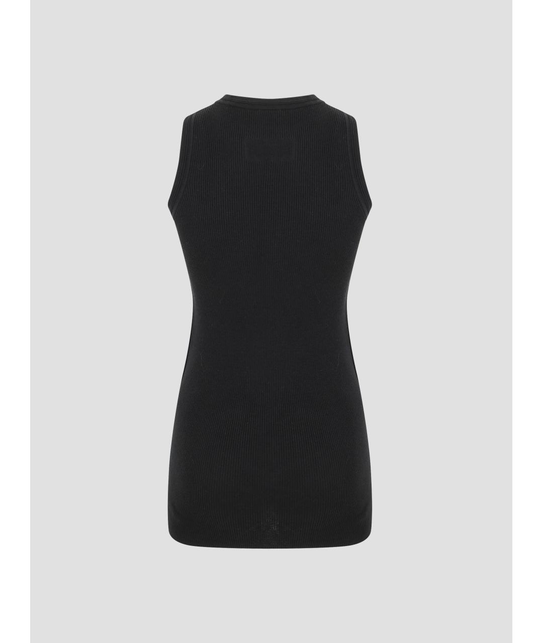 PHOEBE PHILO Черная хлопковая майка, фото 2