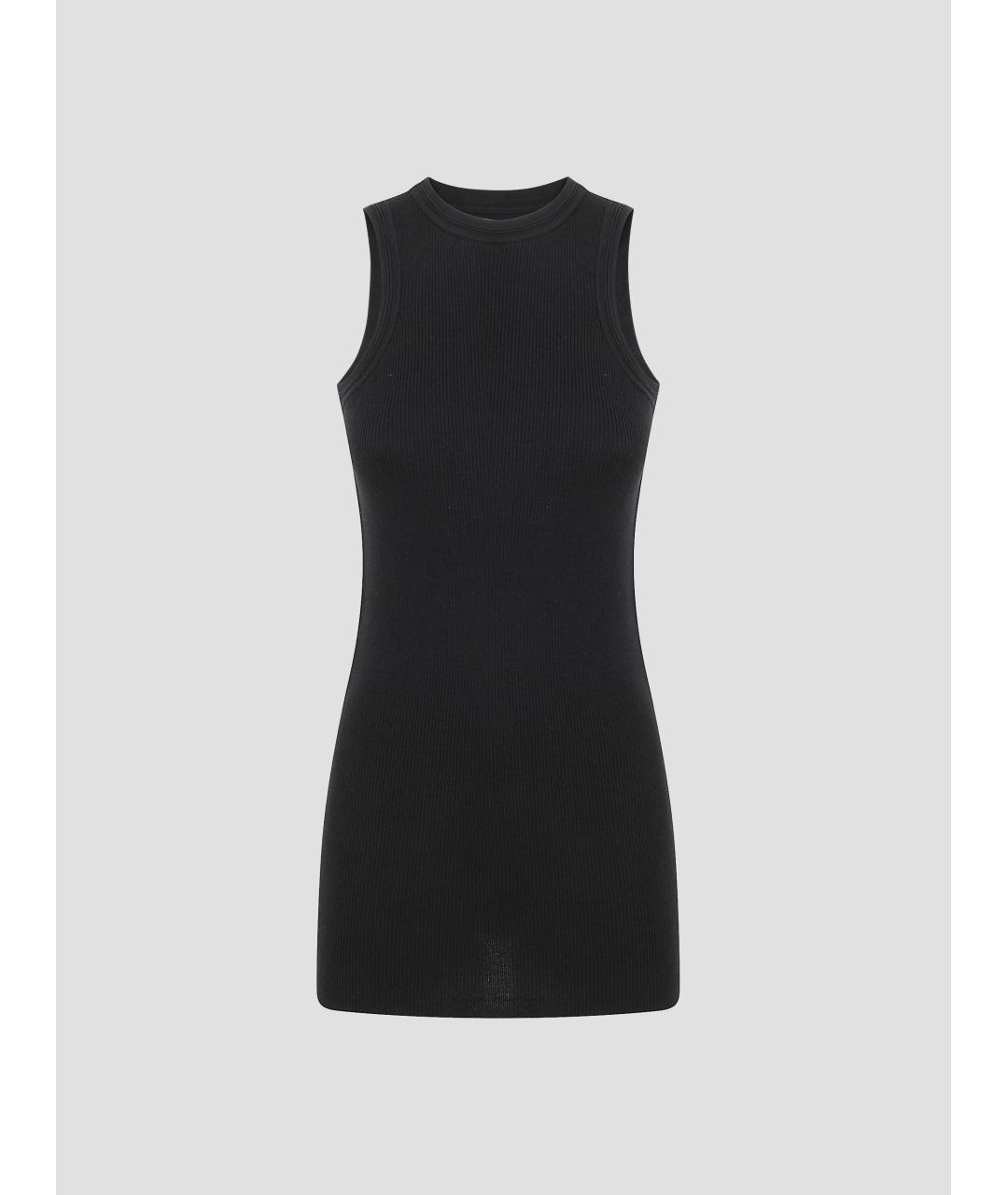 PHOEBE PHILO Черная хлопковая майка, фото 4