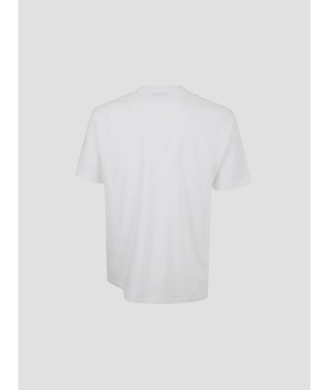 STEFANO RICCI Белая хлопковая футболка, фото 2