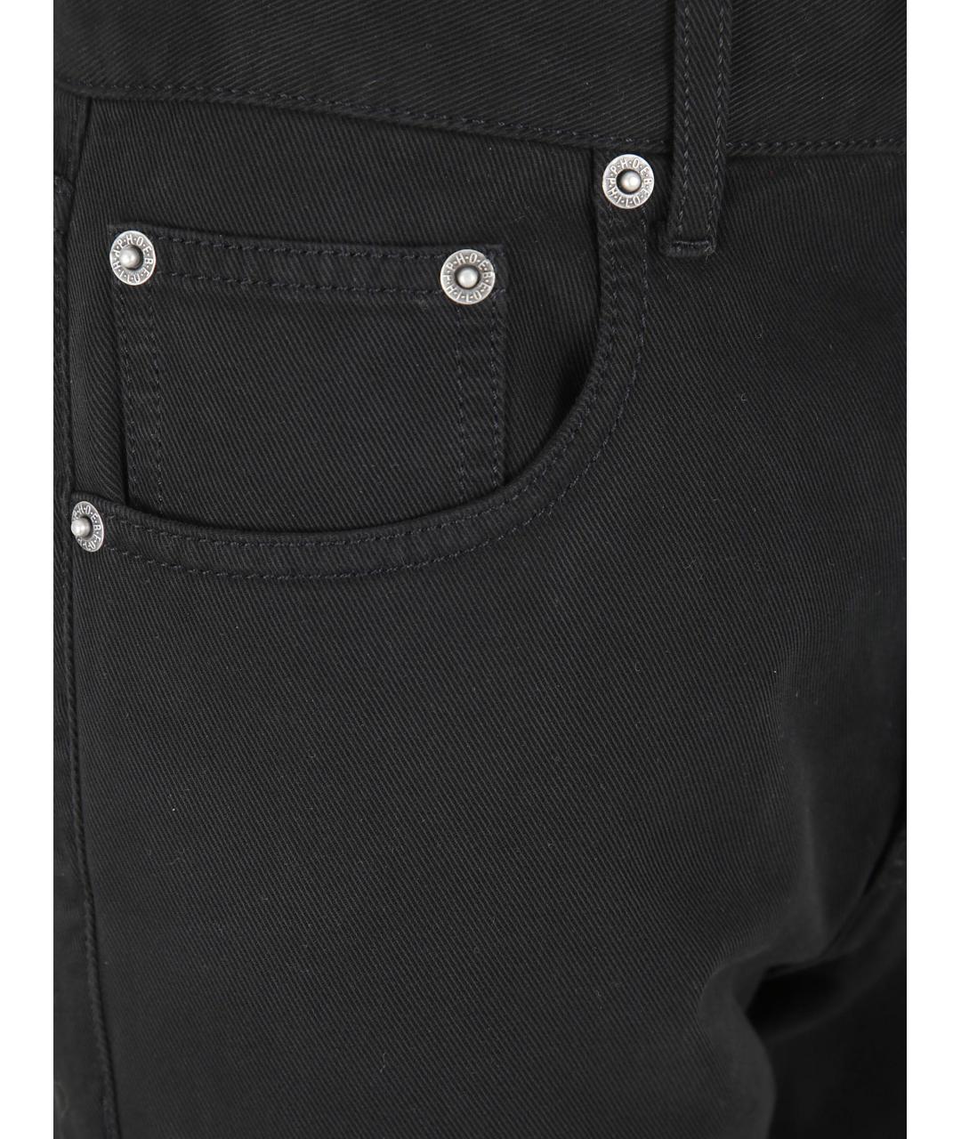 PHOEBE PHILO Черные хлопковые прямые джинсы, фото 3