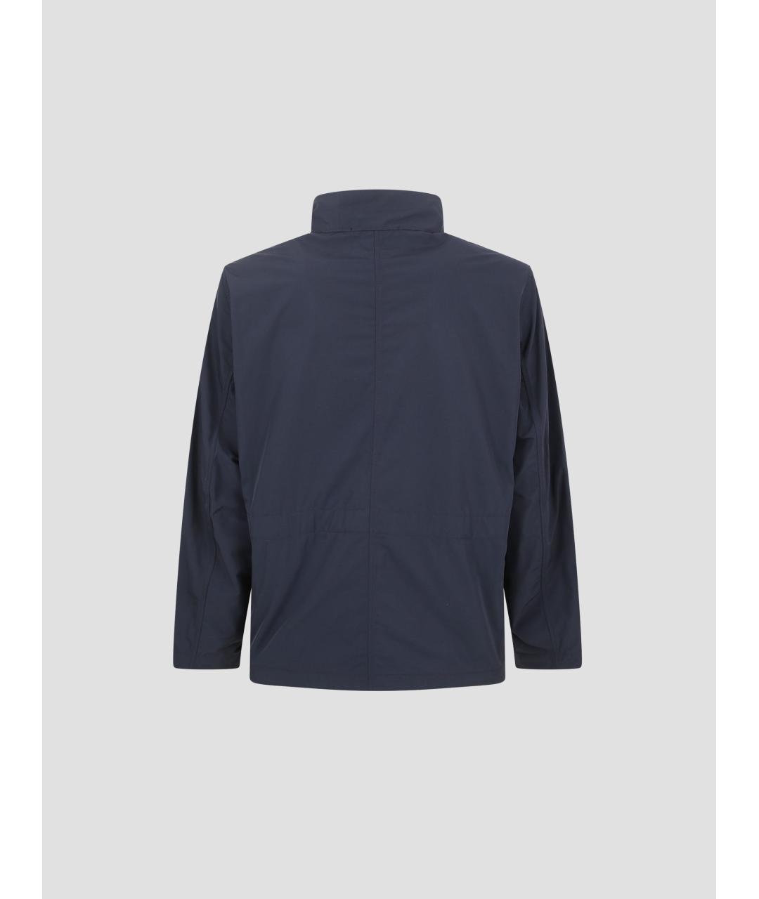 STONE ISLAND Темно-синяя синтетическая куртка, фото 2