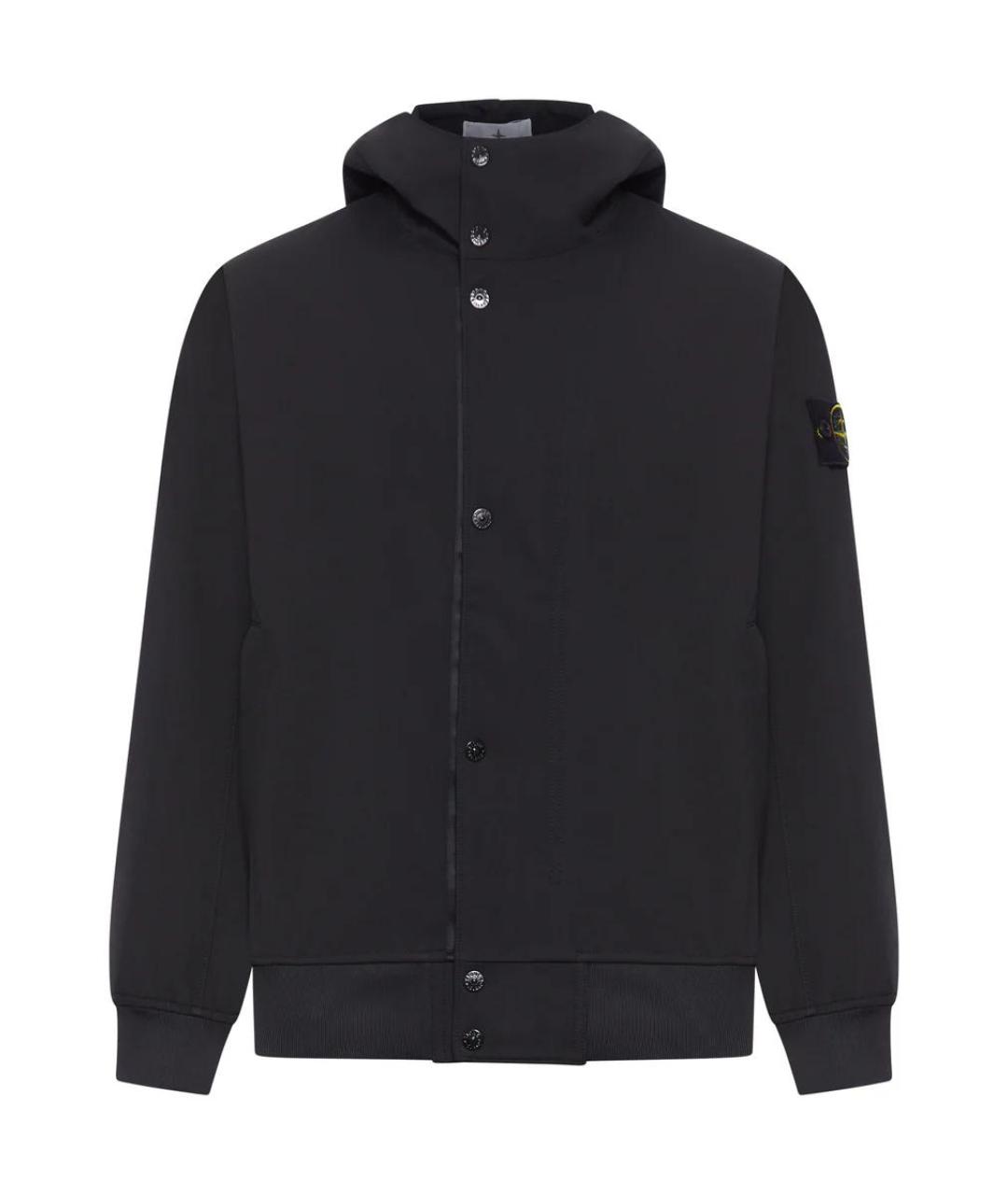 STONE ISLAND Черная полиэстеровая куртка, фото 1