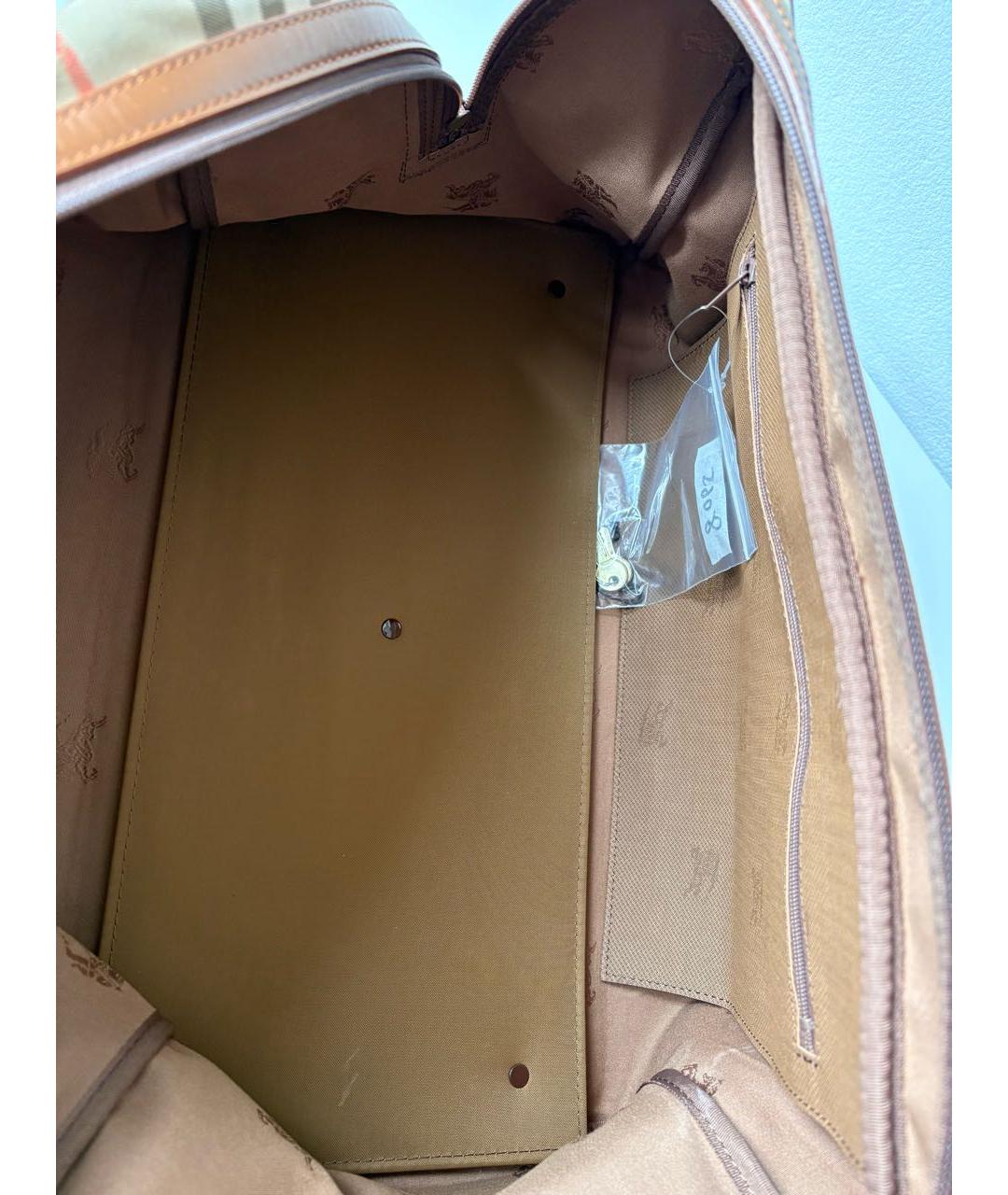 BURBERRY Бежевая дорожная/спортивная сумка, фото 4