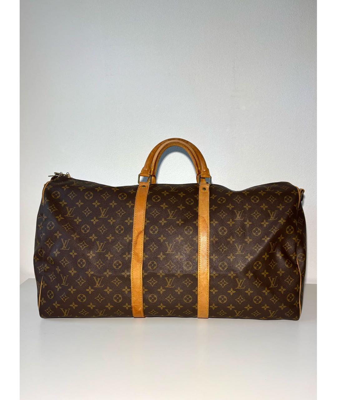 LOUIS VUITTON Коричневая дорожная/спортивная сумка, фото 6