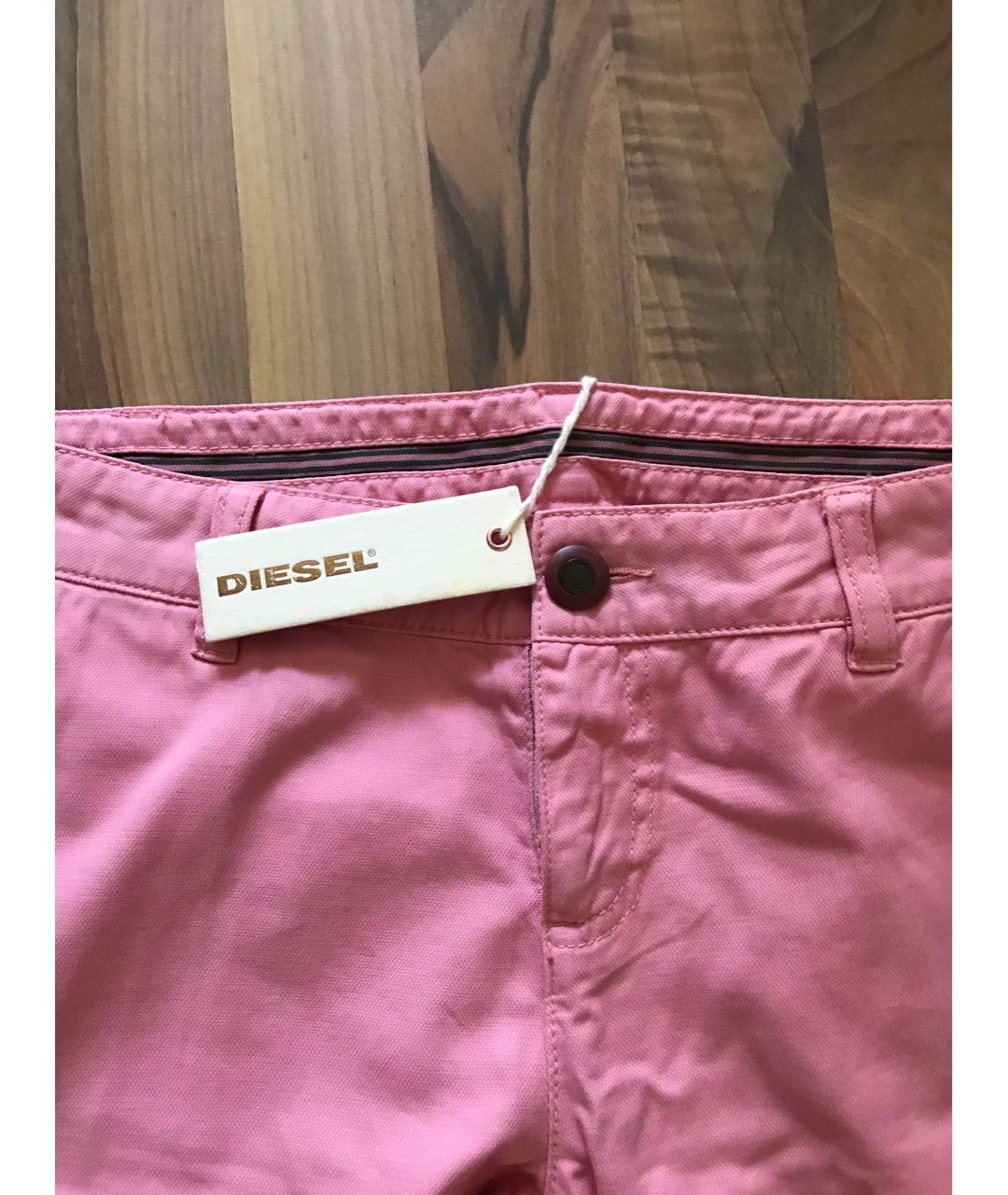 DIESEL Розовые хлопковые джинсы слим, фото 2