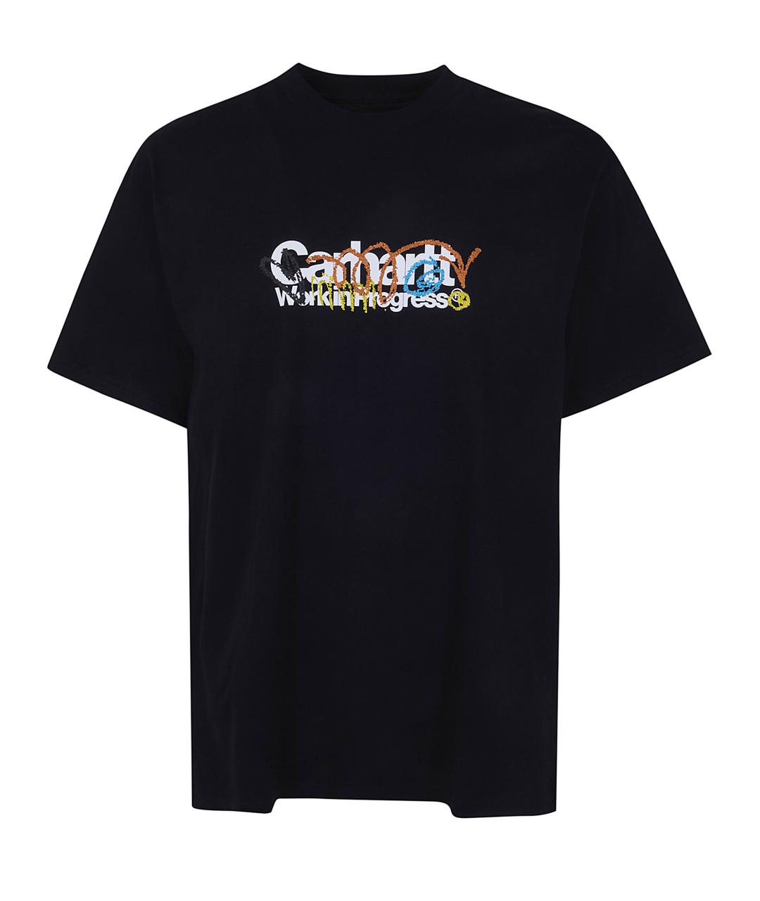 CARHARTT WIP Черная хлопковая футболка, фото 1