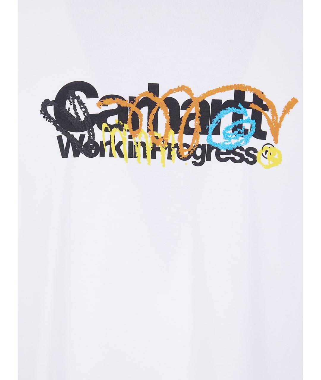 CARHARTT WIP Белая хлопковая футболка, фото 5