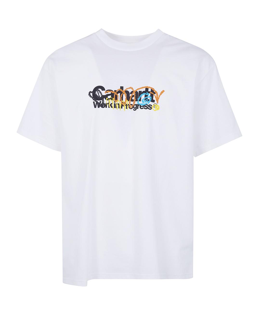 CARHARTT WIP Белая хлопковая футболка, фото 3