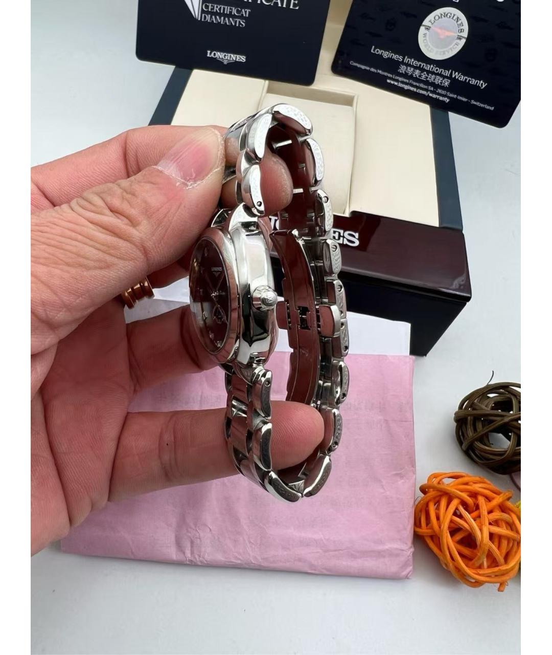 LONGINES Серебряные часы, фото 4