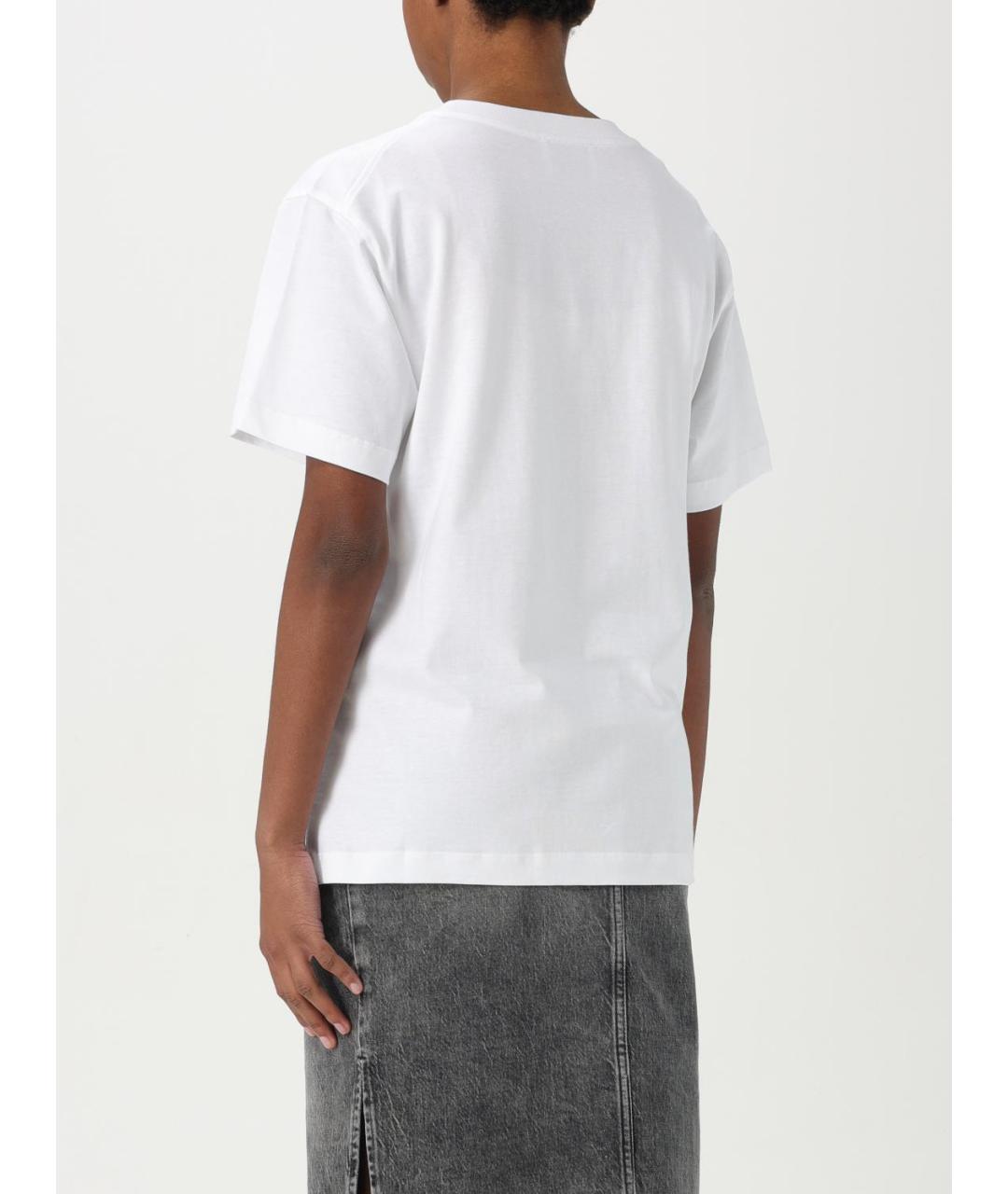MOSCHINO JEANS Белая хлопковая футболка, фото 3