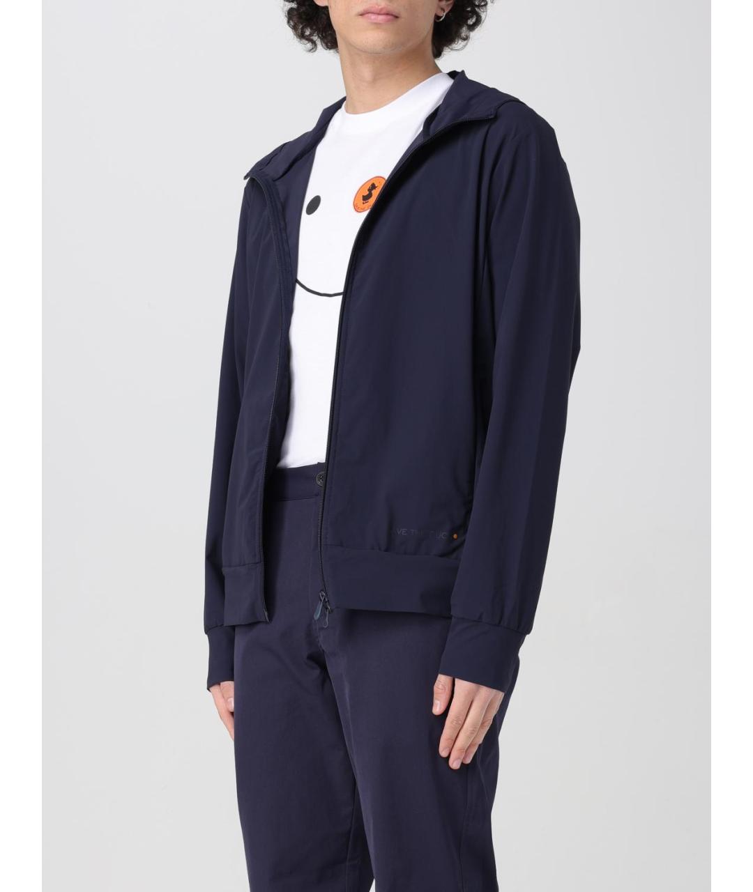 SAVE THE DUCK Синяя полиамидовая куртка, фото 3