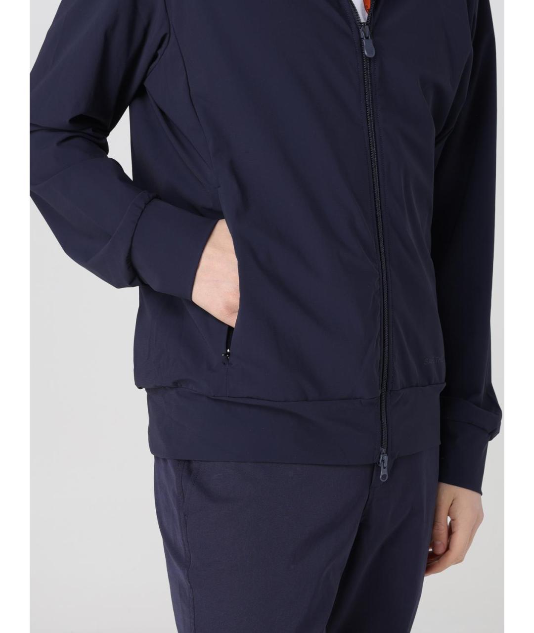 SAVE THE DUCK Синяя полиамидовая куртка, фото 4