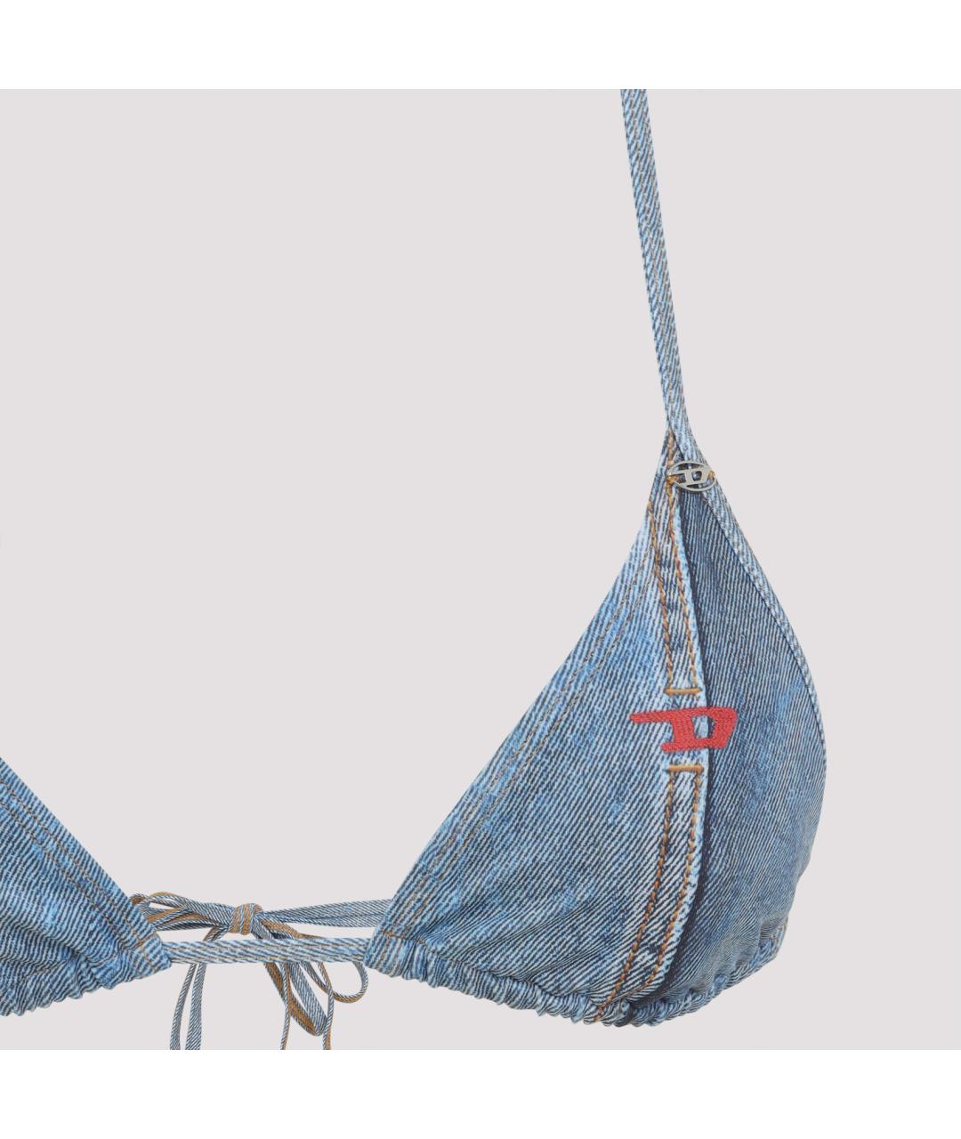 DIESEL Синий полиэстеровый купальник, фото 4