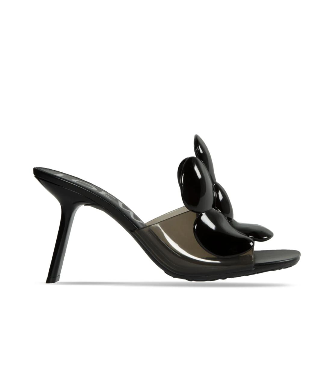 LOEWE Черные резиновые мюли, фото 6