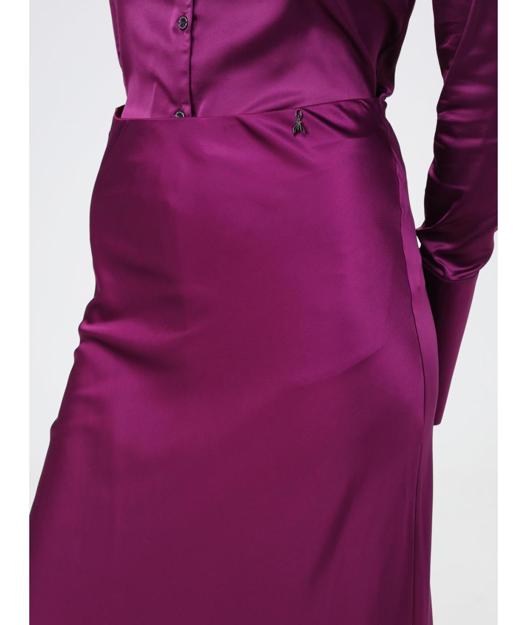 PATRIZIA PEPE Фиолетовая юбка миди, фото 3