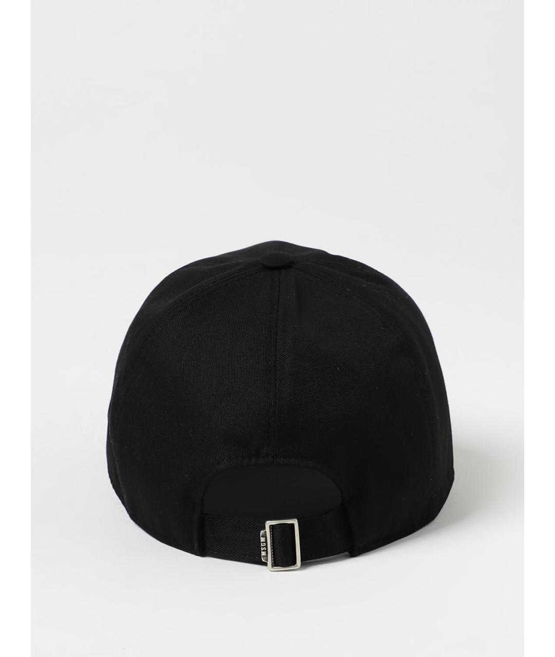 MSGM Черная хлопковая кепка/бейсболка, фото 3
