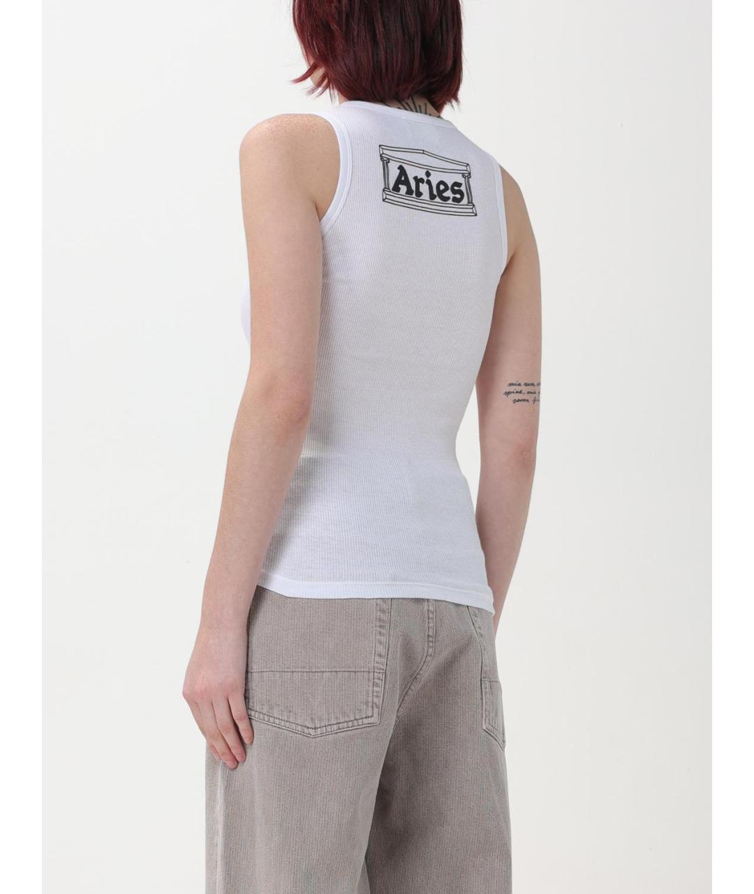 ARIES Белая майка, фото 3