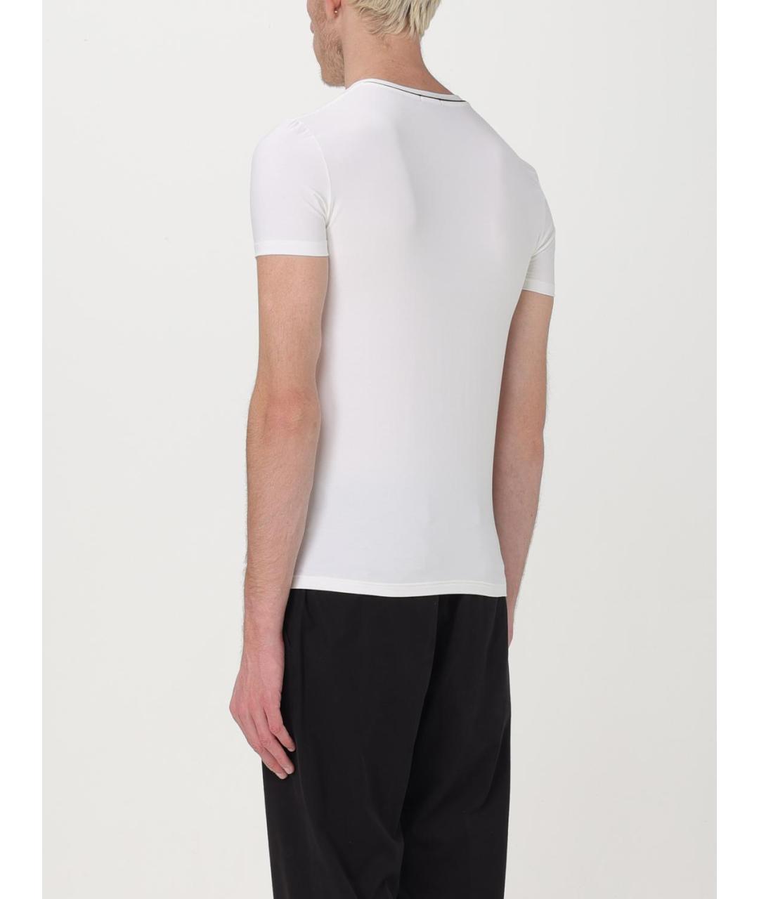 ZEGNA Белая хлопковая футболка, фото 2