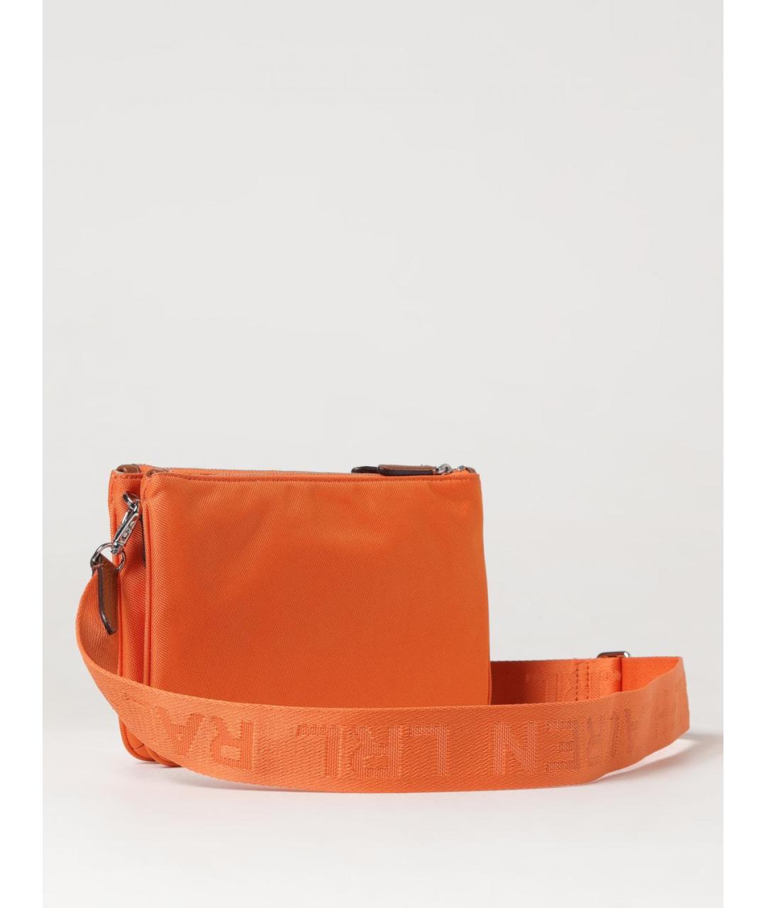 RALPH LAUREN Оранжевая синтетическая сумка через плечо, фото 2