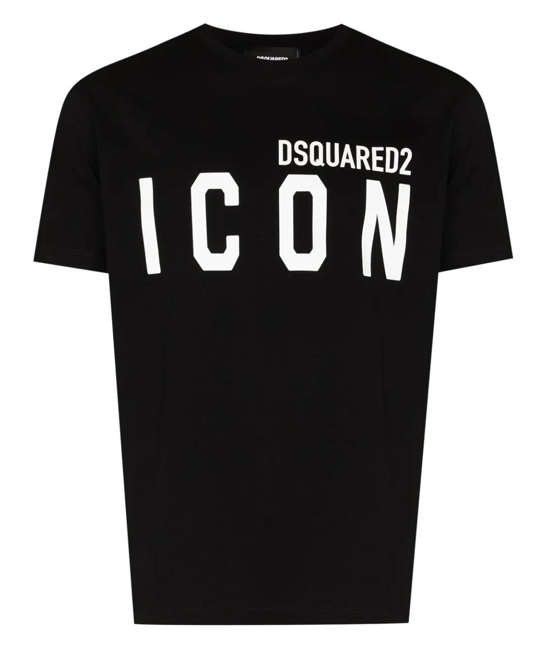 DSQUARED2 Черная хлопковая футболка, фото 1