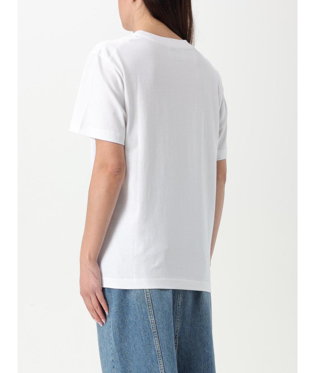 MOSCHINO JEANS Белая хлопковая футболка, фото 2